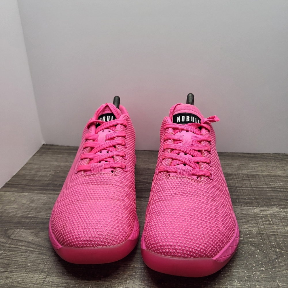 NOBULL Outwork Neon Pink Womens Size 9 Sneakers Cross Training Weightlifting - Picture 4 of 10